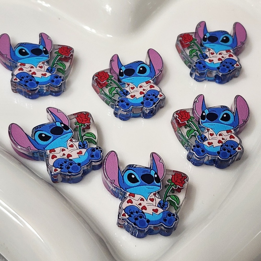 Alien Beads 2‎ Pcs Focal Beads Crafts Charms Jewelry Making Acrylic Keychain